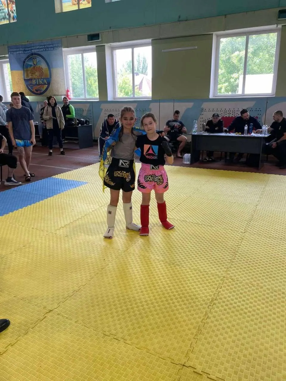 Виступ юних спортсменів.